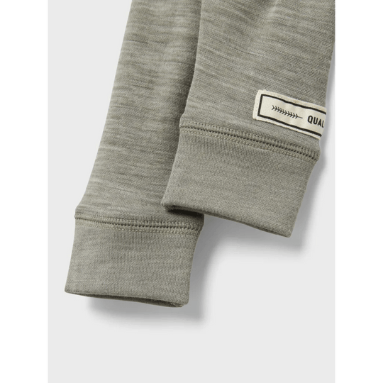 name it baby ULL/BAMBUS | WYLA LONGJOHN - Dried Sage | Torgunns Barneklær AS