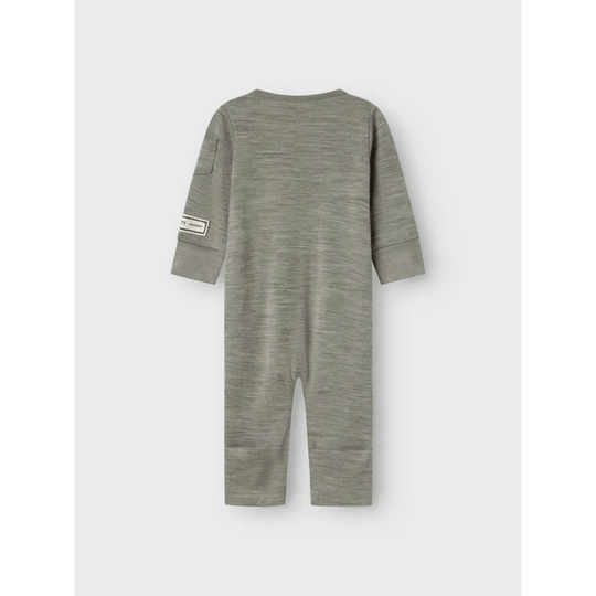 name it baby ULL/BAMBUS | WYLA LS SUIT - Dried Sage | Torgunns Barneklær AS