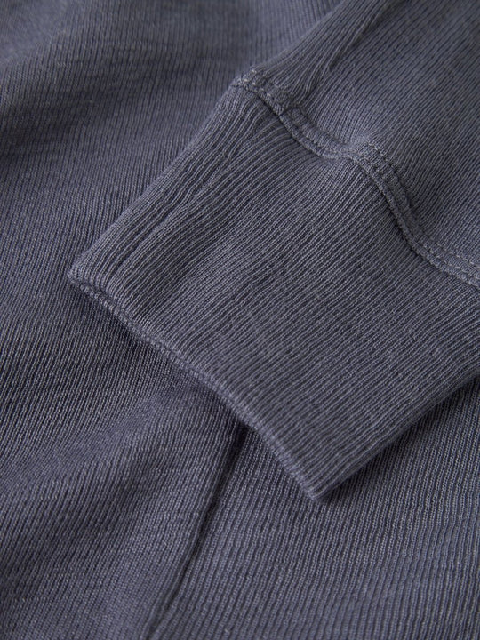 name it baby ULL/SILKE WOSSA RIB LONGJOHN - Folkstone Gray | Torgunns Barneklær AS