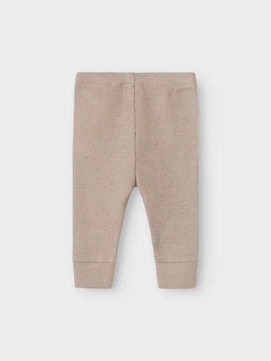 name it baby ULL/SILKE WOSSA RIB LONGJOHN - Satellite | Torgunns Barneklær AS