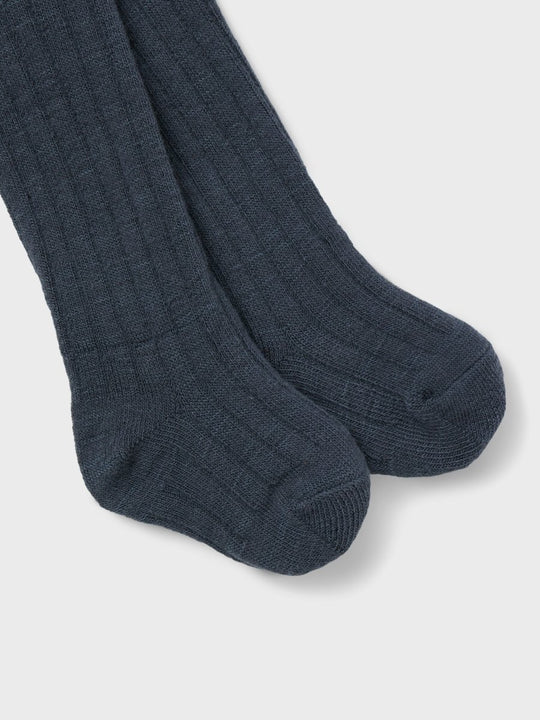 name it baby WAKMA WO/BL RIB PANTYHOSE W/SUS - Ombre Blue | Torgunns Barneklær AS