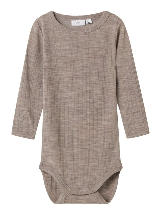 name it baby WANG WOOL NEEDLE LS BODY SOLID NOOS - Satellite | Torgunns Barneklær AS