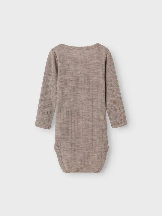name it baby WANG WOOL NEEDLE LS BODY SOLID NOOS - Satellite | Torgunns Barneklær AS