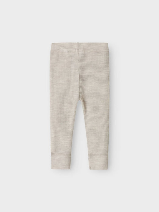 name it baby WAX WOOL RIB LEGGING NOOS - Nacreous Cloud | Torgunns Barneklær AS