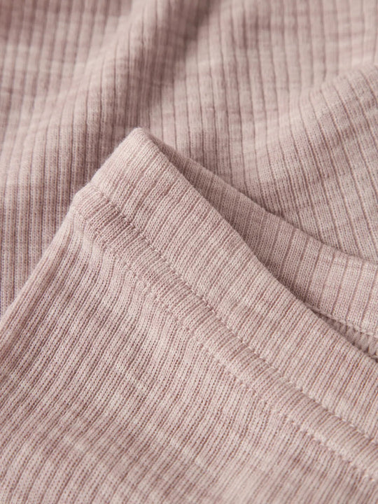 name it baby WAX WOOL RIB LEGGING NOOS - Shadow Gray | Torgunns Barneklær AS