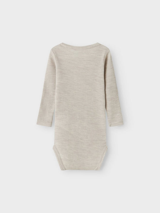 name it baby WAX WOOL RIB LS BODY NOOS - Nacreous Cloud | Torgunns Barneklær AS
