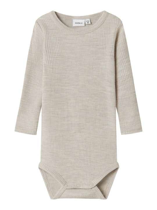 name it baby WAX WOOL RIB LS BODY NOOS - Nacreous Cloud | Torgunns Barneklær AS