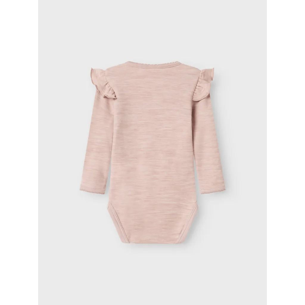 name it baby WYLA WO/VI LS BODY - Shadow Gray | Torgunns Barneklær AS