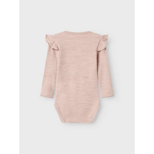 name it baby WYLA WO/VI LS BODY - Shadow Gray | Torgunns Barneklær AS