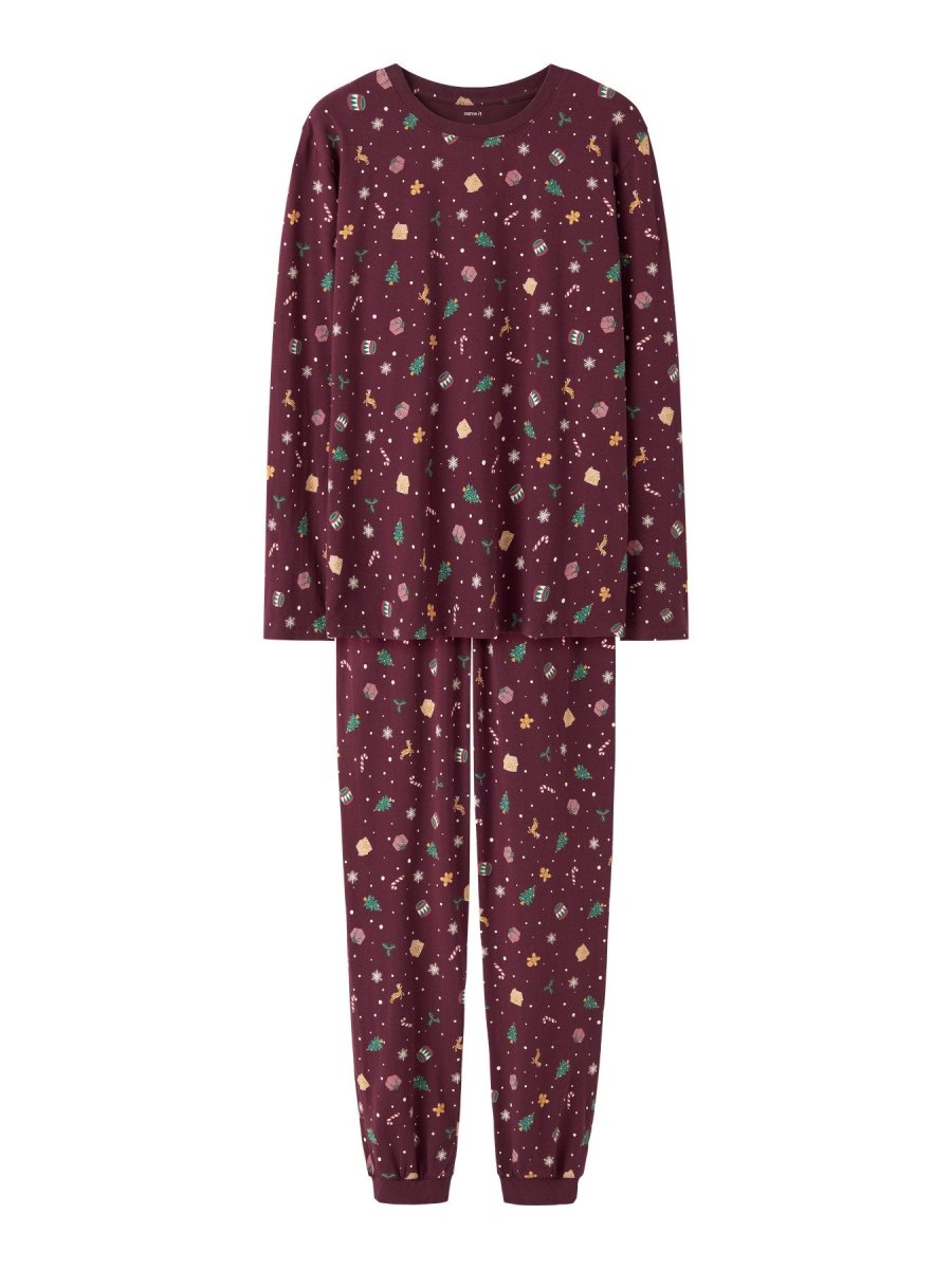 name it family VISMAS JULEPYSJ - Burgundy | Torgunns Barneklær AS