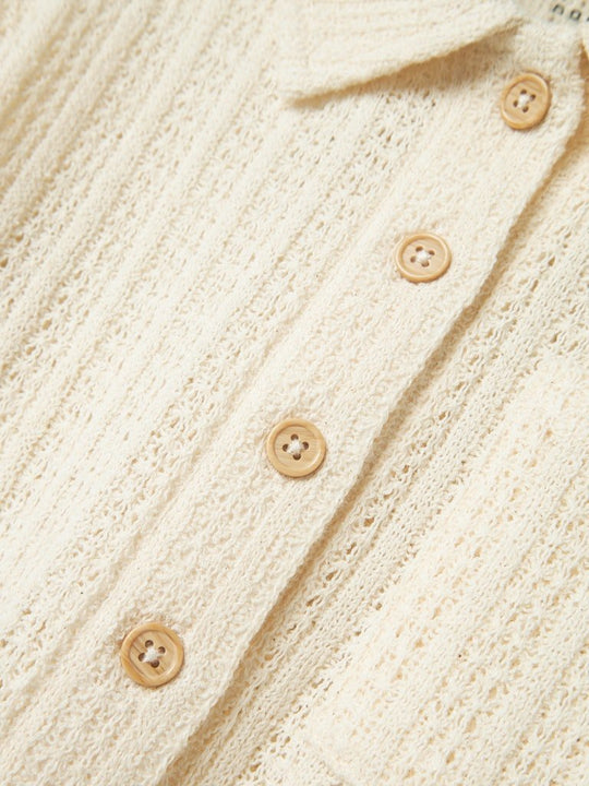 name it mini FEEL SS SHORT SHIRT - Summer Sand | Torgunns Barneklær AS