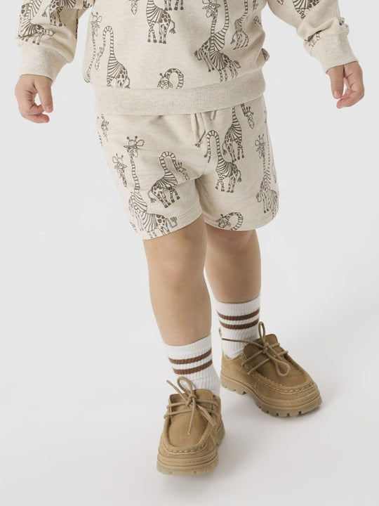 name it mini FREDDIE SWEAT SHORTS - Peyote Melange | Torgunns Barneklær AS