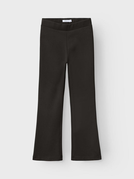 name it mini FRIKKALI BOOTCUT PANT NOOS - Black | Torgunns Barneklær AS