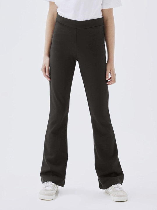 name it mini FRIKKALI BOOTCUT PANT NOOS - Black | Torgunns Barneklær AS