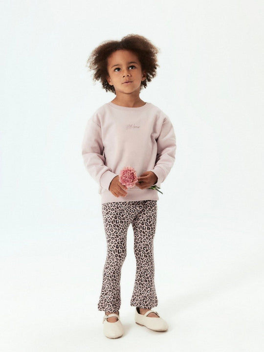 name it mini LEOANA FLARED LEGGING - Burnished Lilac | Torgunns Barneklær AS