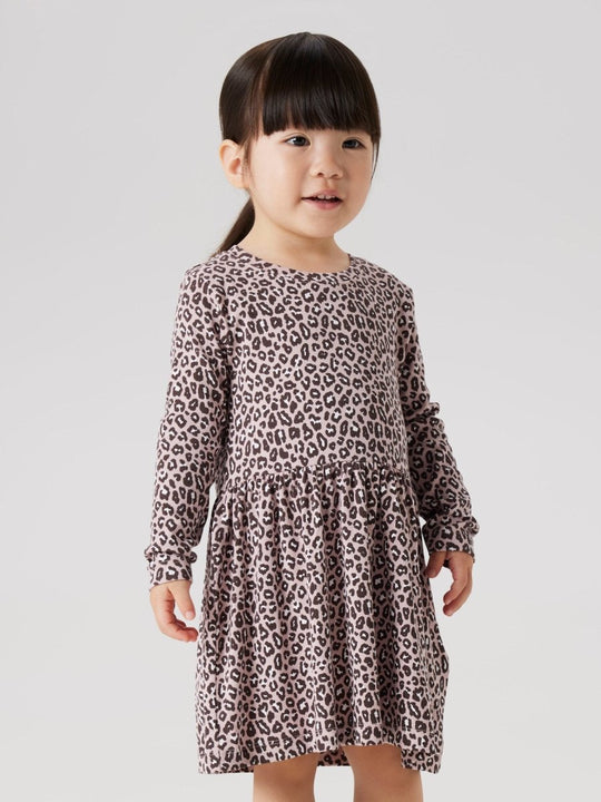 name it mini LEOANA LS DRESS - Burnished Lilac | Torgunns Barneklær AS