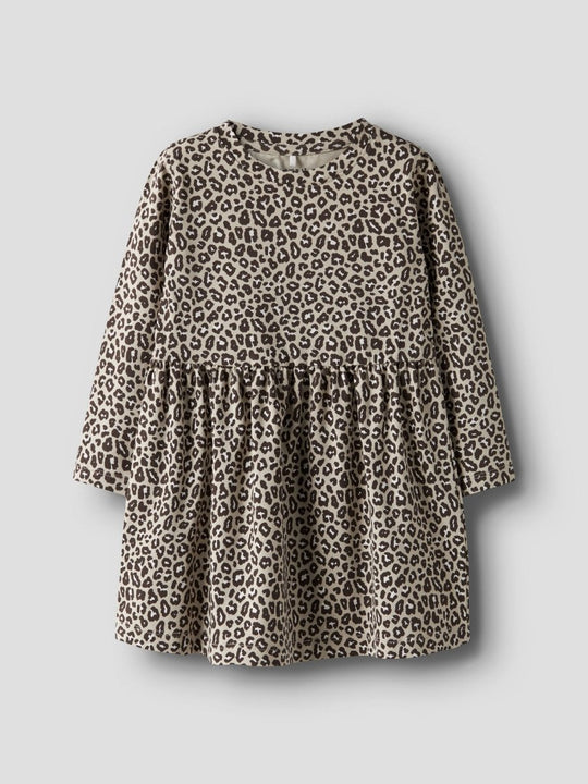 name it mini LEOANA M LS DRESS - Peyote | Torgunns Barneklær AS
