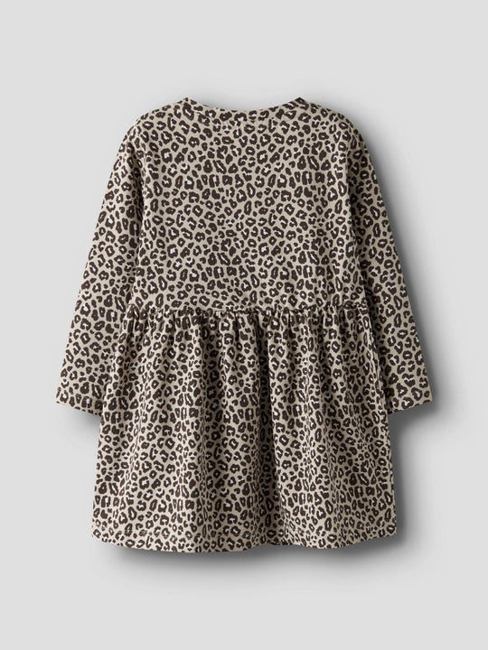 name it mini LEOANA M LS DRESS - Peyote | Torgunns Barneklær AS