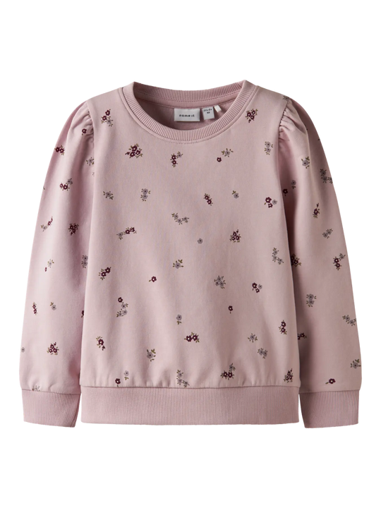 name it mini LOWER LS SWEAT - Burnished Lilac | Torgunns Barneklær AS