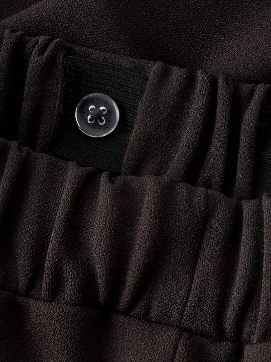 name it mini NALINNA WIDE PANT NOOS - Mole | Torgunns Barneklær AS