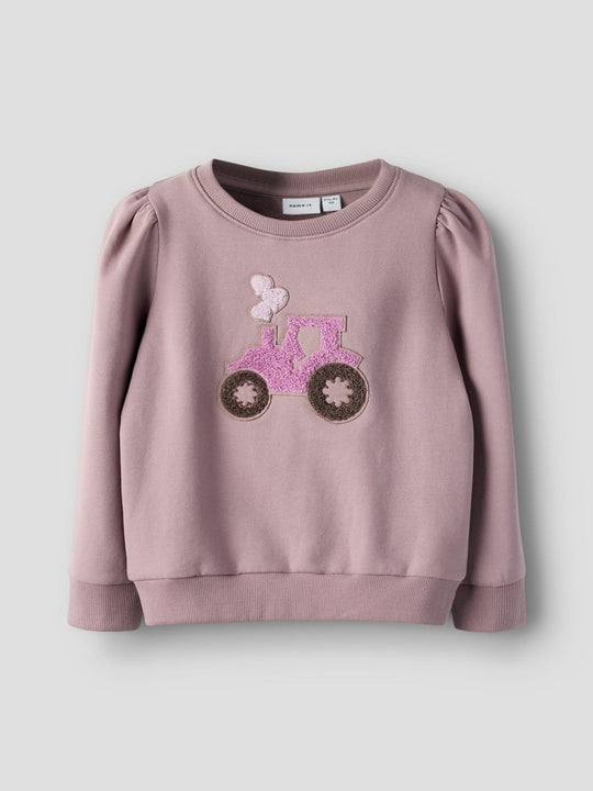 name it mini NIANA TRACTOR LS SWEAT - Toadstool | Torgunns Barneklær AS