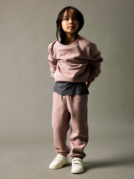 name it mini OANNE LS NREG SWEAT SET - Deauville Mauve | Torgunns Barneklær AS