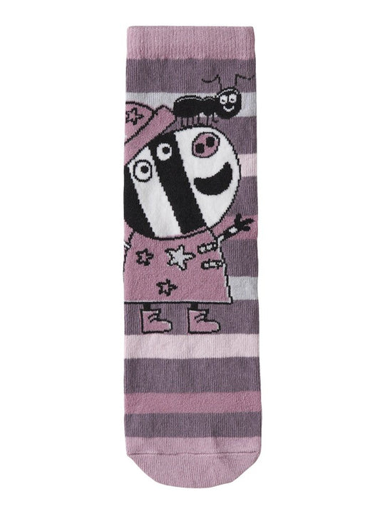 name it mini ODASSA PEPPA PIG SOCK - Mauve Orchid | Torgunns Barneklær AS