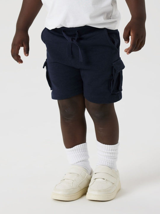 name it mini OLI SWEAT SHORTS NOOS - Dark Sapphire | Torgunns Barneklær AS