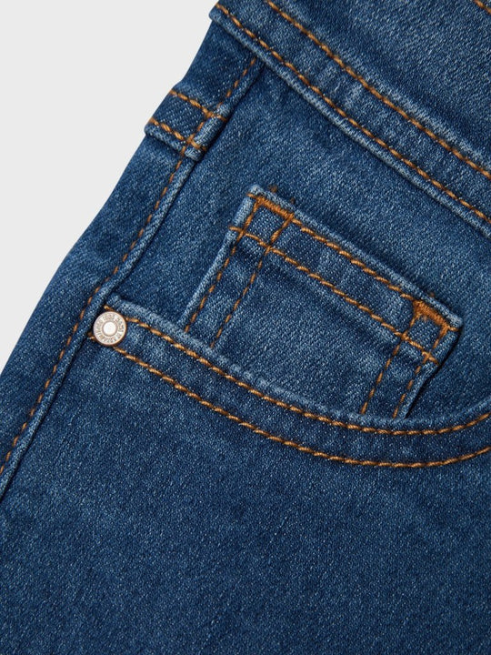 name it mini ROSE WIDE JEANS - Dark Blue Denim | Torgunns Barneklær AS