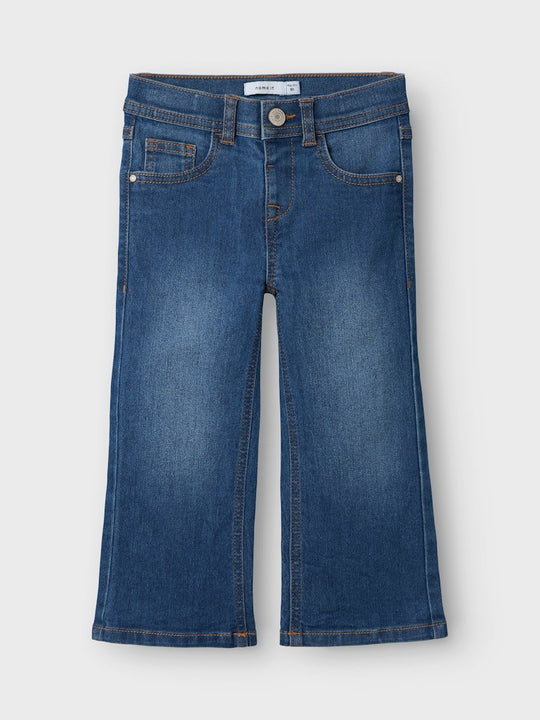 name it mini ROSE WIDE JEANS - Dark Blue Denim | Torgunns Barneklær AS