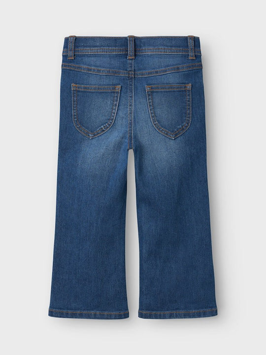 name it mini ROSE WIDE JEANS - Dark Blue Denim | Torgunns Barneklær AS