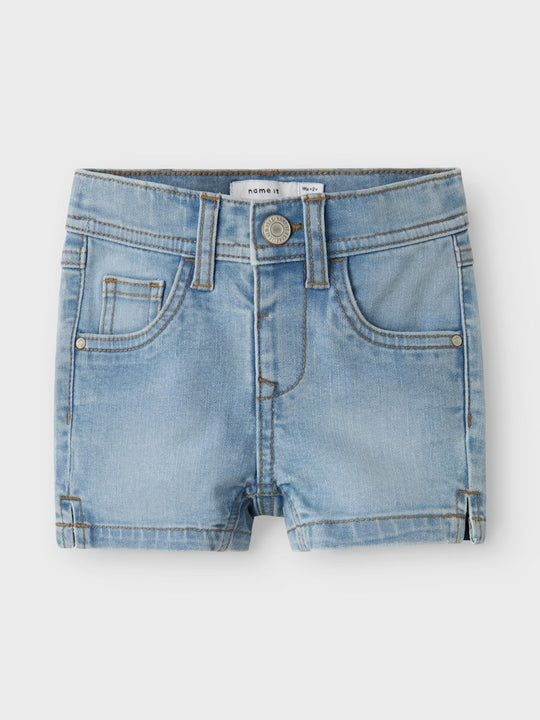 name it mini SALLI SLIM DNM SHORTS - Light Blue Denim | Torgunns Barneklær AS
