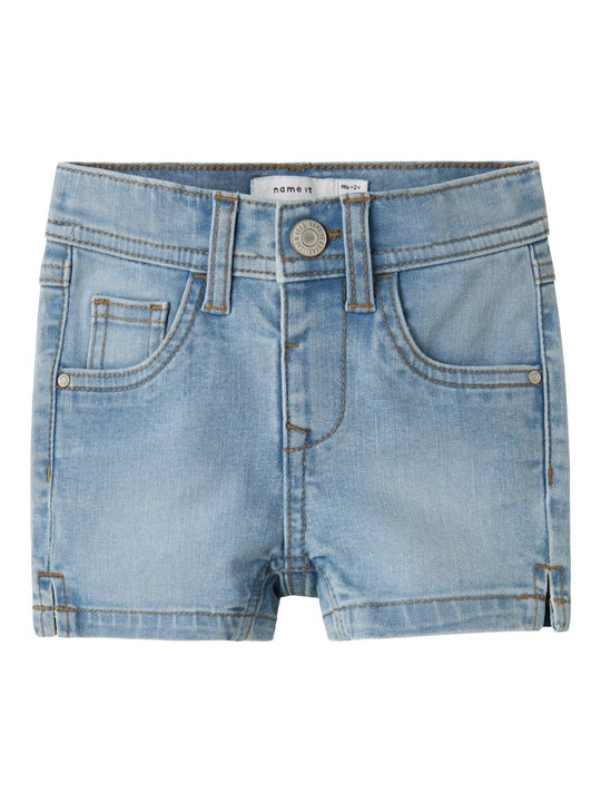 name it mini SALLI SLIM DNM SHORTS - Light Blue Denim | Torgunns Barneklær AS