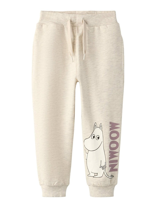 name it mini SLOLI MOOMIN SWEAT PANT - Peyote Melange | Torgunns Barneklær AS