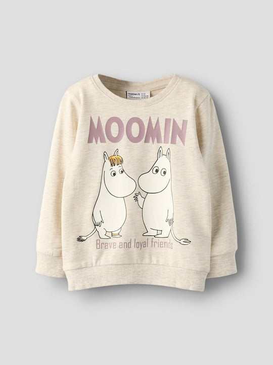 name it mini SLOLI MOOMIN SWEAT - Peyote Melange | Torgunns Barneklær AS