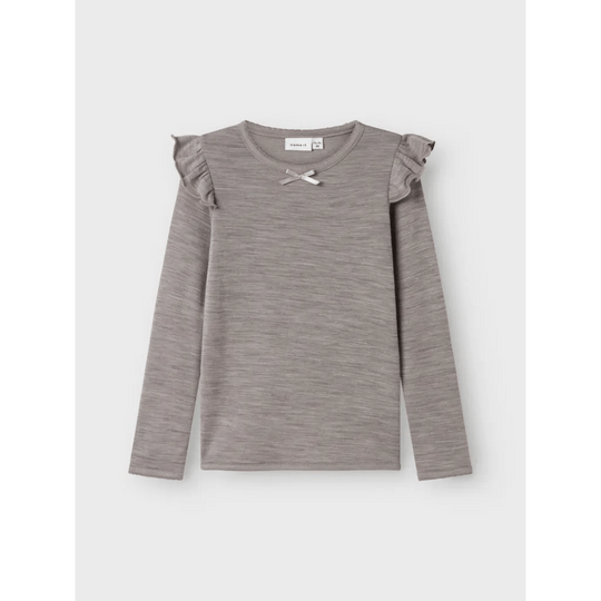 name it mini ULL/BAMBUS |  WYLA LS TOP - Satellite | Torgunns Barneklær AS