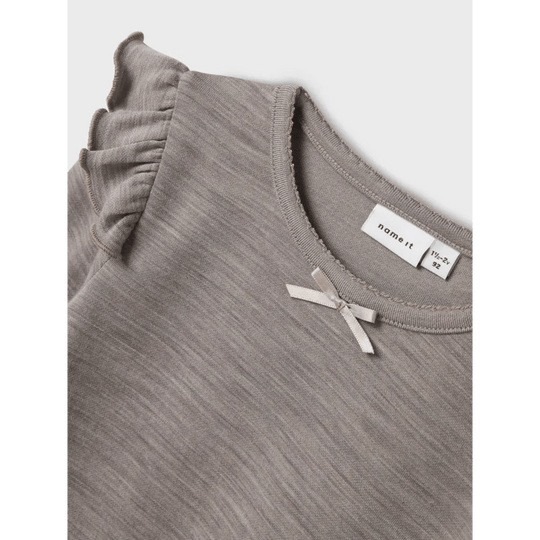 name it mini ULL/BAMBUS |  WYLA LS TOP - Satellite | Torgunns Barneklær AS