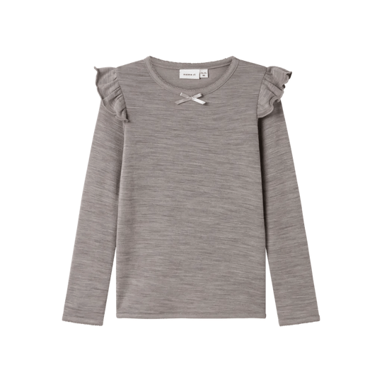 name it mini ULL/BAMBUS |  WYLA LS TOP - Satellite | Torgunns Barneklær AS