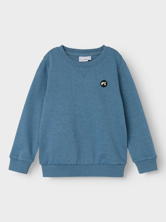 name it mini VIMO LS SWEAT NOOS - Coronet Blue | Torgunns Barneklær AS
