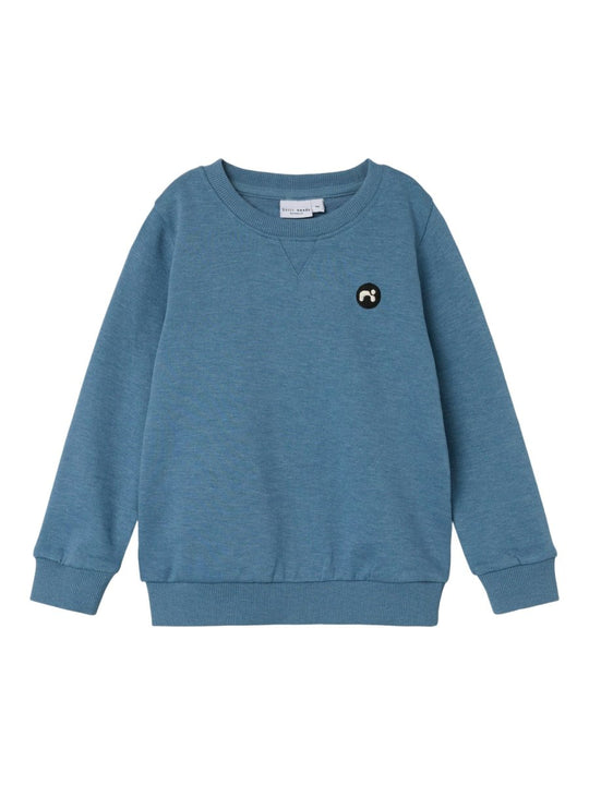 name it mini VIMO LS SWEAT NOOS - Coronet Blue | Torgunns Barneklær AS