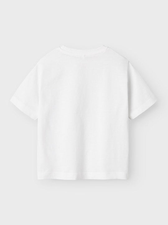 name it mini VOBBO SS NREG TOP NOOS - Bright White | Torgunns Barneklær AS