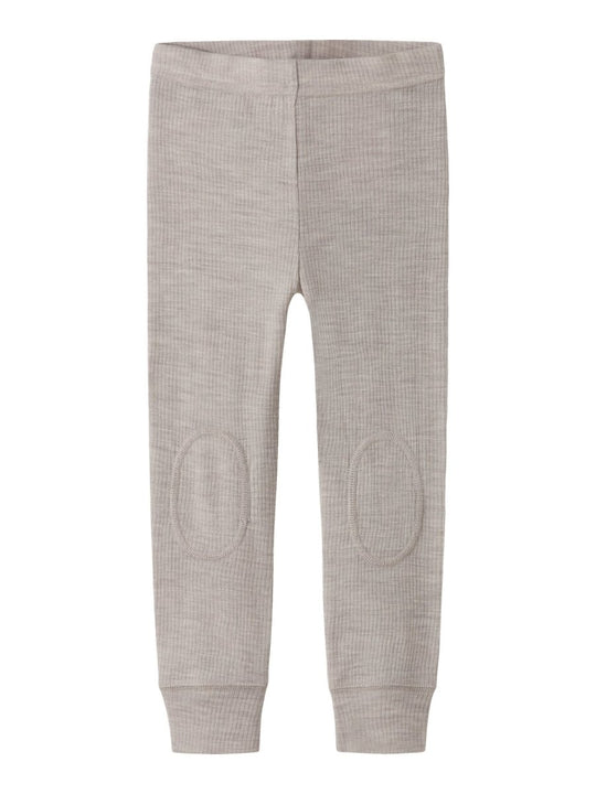 name it mini WAX WOOL RIB LEGGING NOOS - Nacreous Cloud | Torgunns Barneklær AS