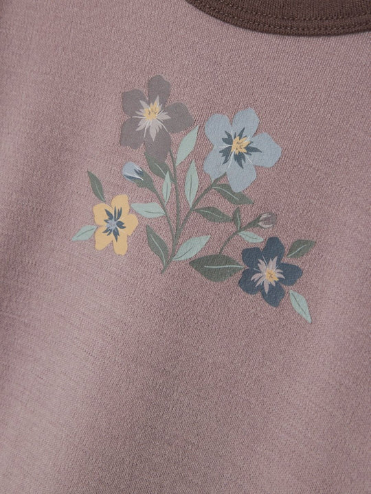 name it mini WILLOW WOOL LS TOP - Purple Dove | Torgunns Barneklær AS