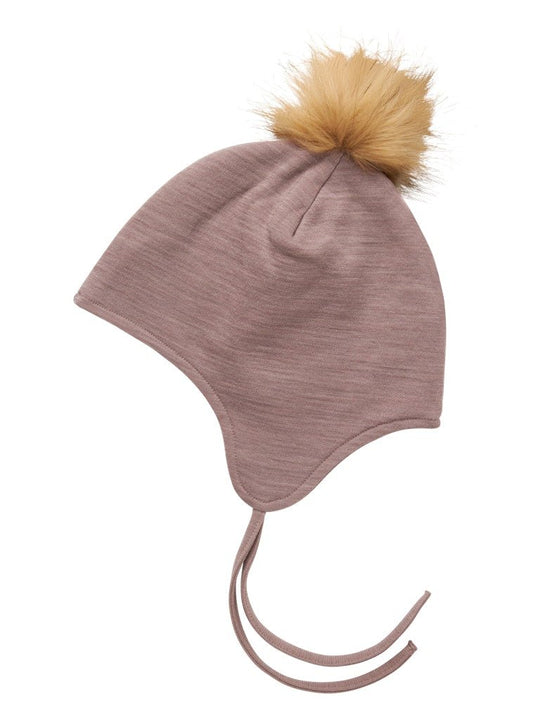 name it mini WOOL WUPPO HAT - Antler | Torgunns Barneklær AS