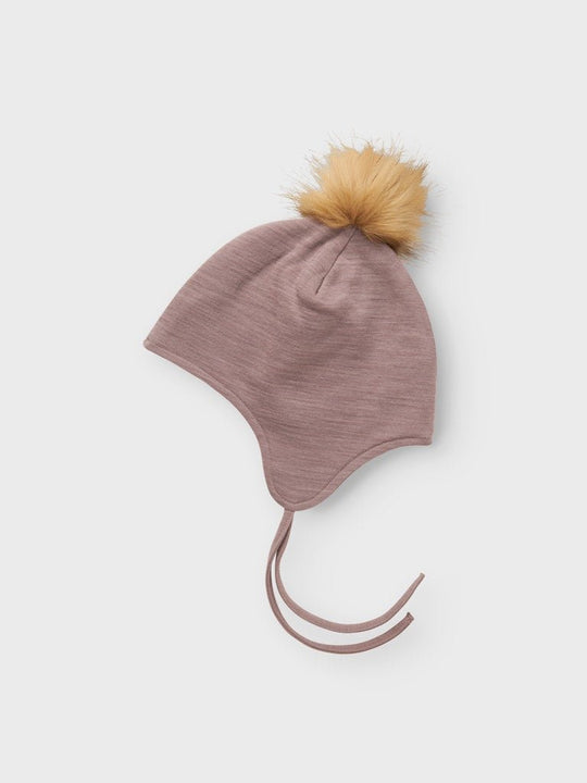 name it mini WOOL WUPPO HAT - Antler | Torgunns Barneklær AS