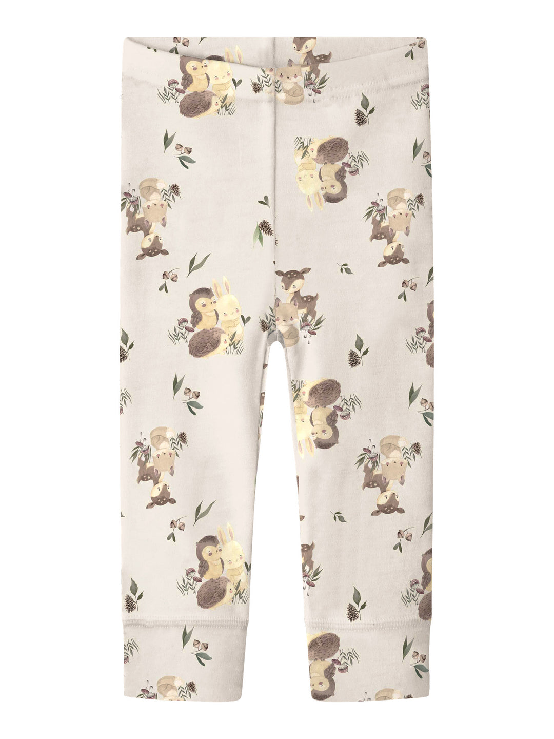 name it baby WILLU WOOL LEGGING - Snow White | Forest animals - Torgunns Barneklær AS