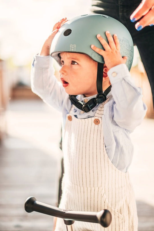 Scoot & Ride | Hjelm m/Refleks - Forest | XXS - S | Torgunns Barneklær AS