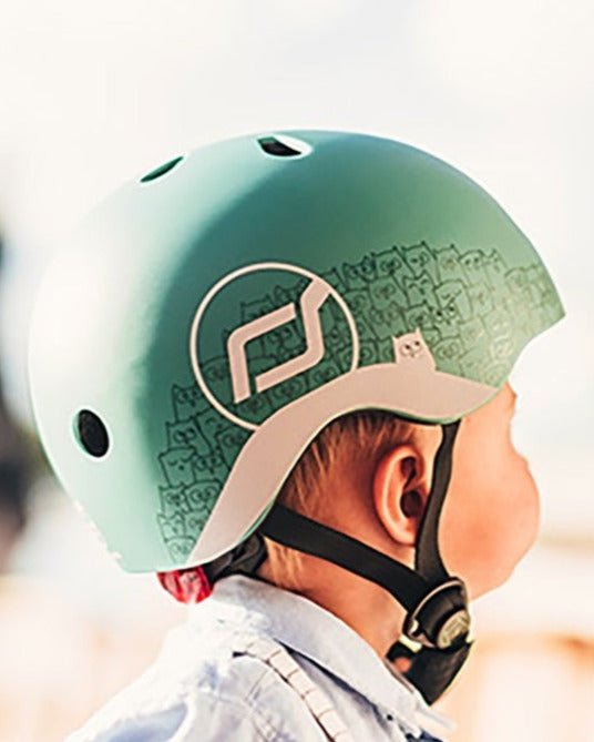 Scoot & Ride | Hjelm m/Refleks - Forest | XXS - S | Torgunns Barneklær AS