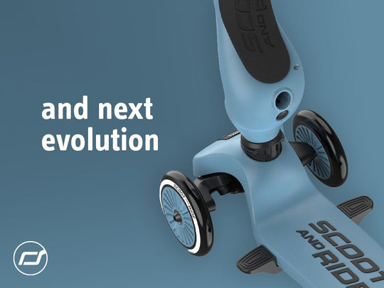 Scoot & Ride | Sparkesykkel Highwaykick 1 Push & Go - Ash | Torgunns Barneklær AS