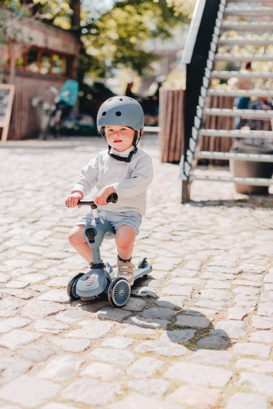 Scoot & Ride | Sparkesykkel Highwaykick 1 - Steel | Torgunns Barneklær AS